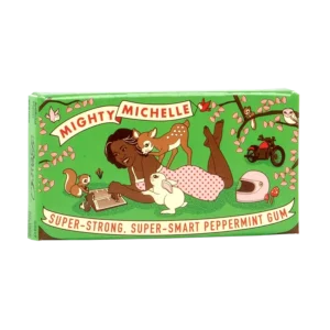 Жвачка Blue Q Gum Mighty Michelle Peppermint